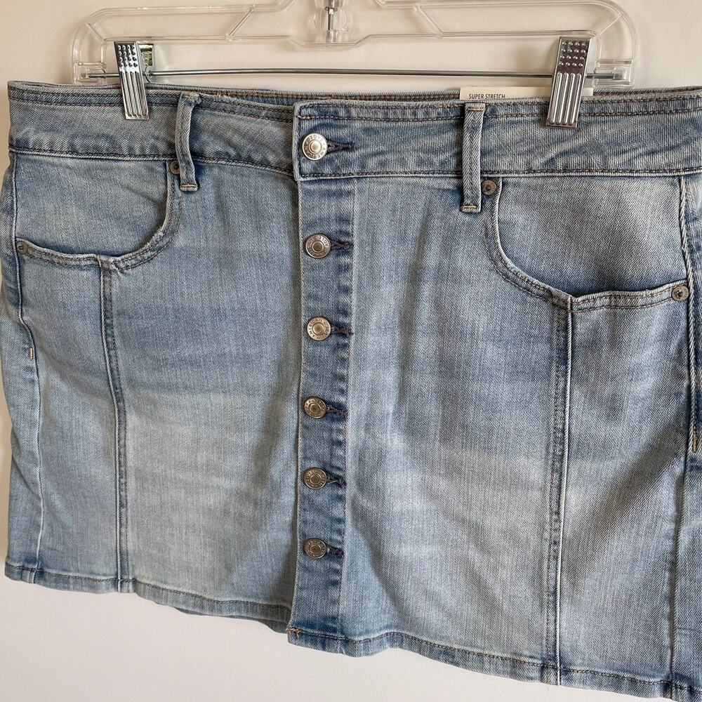 NWT American Eagle Button Front Skirt - Picture 3 of 5